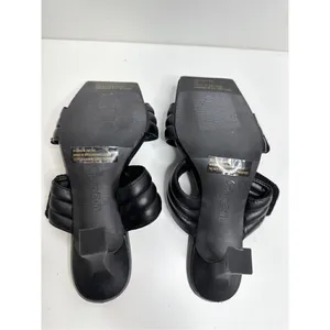 Abound Shoes Womens Size 6 Qarly Heeled Black Square Toe Slip‎ On Sandals thumbnail 7