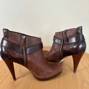 Cole Haan NIKEair‎ brown leather booties 7.5 thumbnail 5
