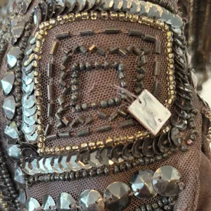 Adrianna‎ Papell Bluish/Gray Beaded Dress Size 4P thumbnail 10