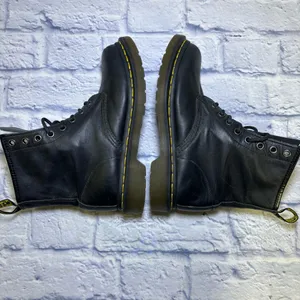 Dr. Martens 11821 leather Black Lace Up Combat Shoes usa 6 EU 37 thumbnail 10