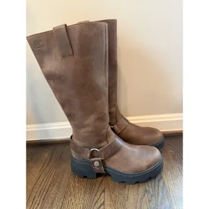 Sorel Women's JOAN FRWD™ Leather Tall Boots Tobacco Brown Sz 9.5 $275 NEW thumbnail 5