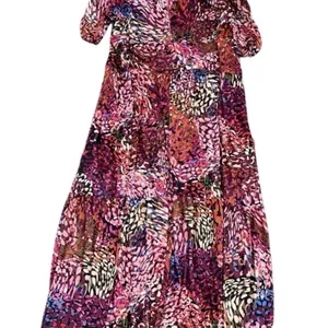Vince Camuto V-Neck Shirred Maxi Dress in Purple / Multicolor Size 20W MSRP $179 thumbnail 11
