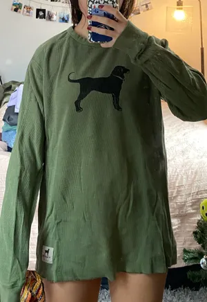 Green Black Dog Long Sleeve thumbnail 1