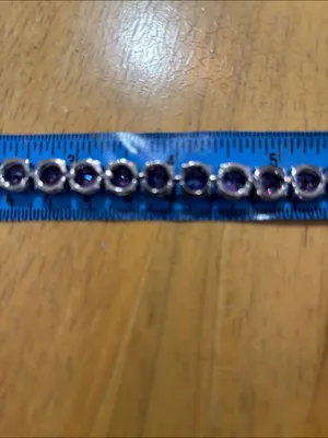 Purple Crystal Tennis Bracelet thumbnail 3