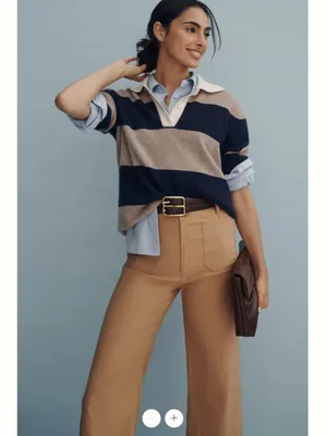 Anthropologie Maeve The Colette Cropped Wide-Leg Trousers thumbnail 3