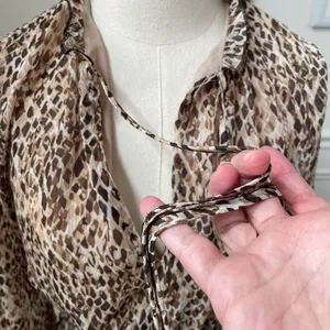 Zara Date Night Mini Dress Leopard Print Mob Wife XS thumbnail 6