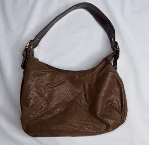 Brown glitter shoulder bag purse thumbnail 4