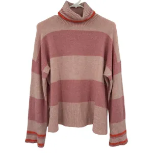 J. Crew Women's Striped Turtleneck Sweater in Supersoft Yarn BD045 Small thumbnail 2