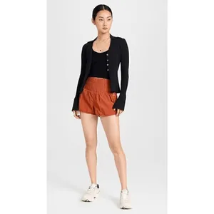 Free People Movement The Way Home Shorts Burnt Orange Small NWOT thumbnail 6