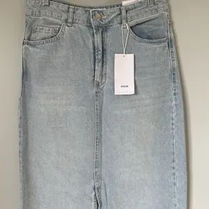 Bershka Denim High-Rise Maxi Skirt 100% Cotton Blue Women's Size EU 38/US 6 thumbnail 3