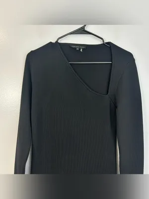 Endless Rose Asymetrical Neckline Long Sleeve Ponte Mini Dress Size Medium thumbnail 4
