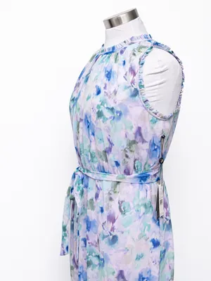 Adrianna Papell -‎ Watercolor Chiffon Print Dress thumbnail 9