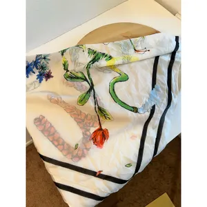 Madewell Feed & Weed Oversized Square Scarf Organic Cotton Wrap Bandana thumbnail 6