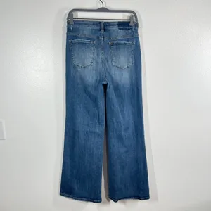 Risen Jeans Jane Mid-Rise Faux Fold Over‎ Straight Leg Jeans 11/30 RDP5314 Denim thumbnail 2