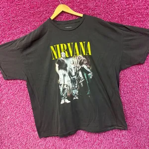 Nirvana Smells Like Teen Spirit Oversized Grunge Band Tee XL thumbnail 3