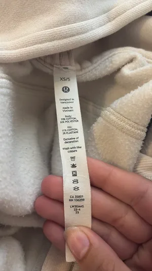 Lululemon scuba cream half zip thumbnail 2