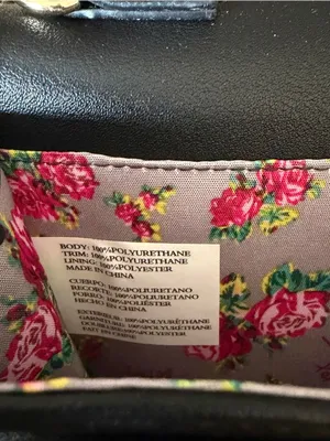 NWOT Betsey Johnson Floral Paisley Bow Crossbody Wallet Bag Black Gold Chain thumbnail 11