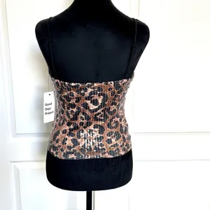 Leopard Print Cami Top Brown Size M thumbnail 3