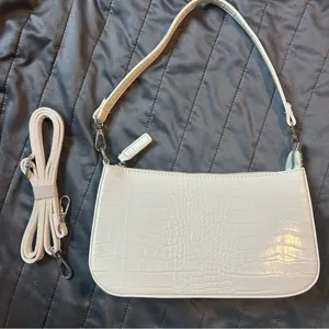 White Croc/Snake Skin Shoulder Bag thumbnail 1