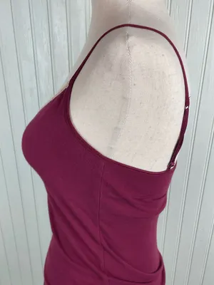 Vintage Y2K Aeropostale Sequin Lace Cami Tank Top Burgundy Pink Fairycore Fairy thumbnail 6