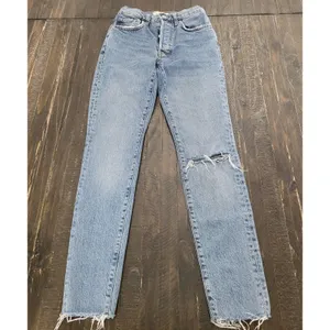 We The Free Womens Jeans Size 25 Skinny Denim Frayed Hem Distressed thumbnail 3