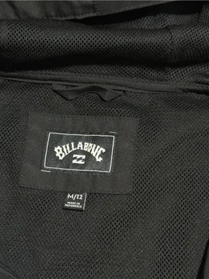 Billabong‎ Black Hooded Windbreaker Jacket thumbnail 3