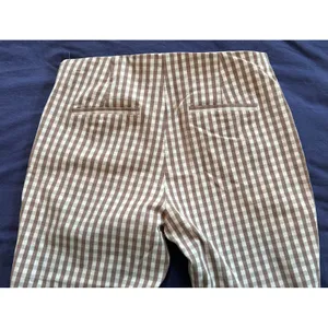 A New Day Womens Brown Gingham Check Side Zip Ankle Pants Size 16 thumbnail 11