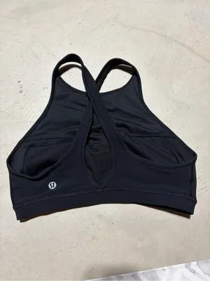 Lululemon colour me quick High-Neck Black Sports Bra 6 thumbnail 4