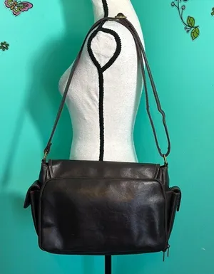 Faux leather Messenger/hand Bag Brown thumbnail 3