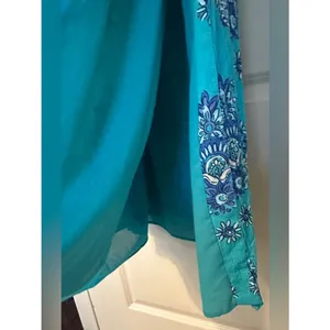Vineyard Vines Teal Tube Top Maxi Dress Women's Sz 2 thumbnail 9