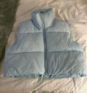 Amazon baby blue puffer vest thumbnail 2