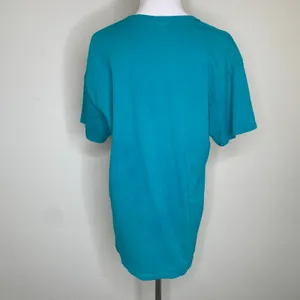Delta Pro Weight Vintage Teal USA Sunflower Home Graphic Tee T Shirt Sz Large thumbnail 2