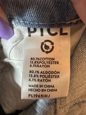 PTCL Heart Jacquard Barrel Leg Jeans Light Wash Size 29 / 10 thumbnail 9