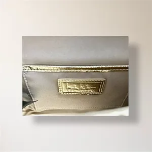 New Nicole‎ Miller Gold Sequin Shoulder Bag Clutch Evening Purse Holiday Party thumbnail 11