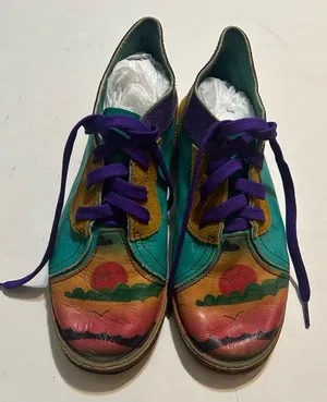 Vibram Colorful Artistic Sneakers with Purple Laces size 8 thumbnail 1