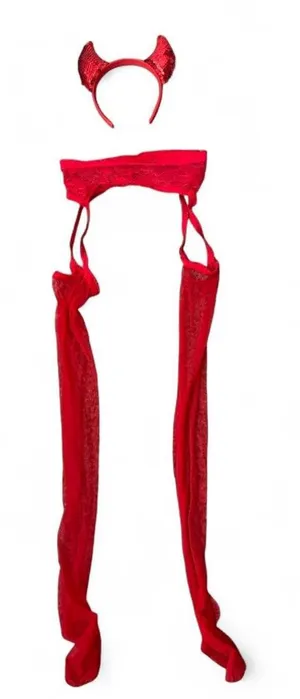 The Devil Wears Nada Costume Accessories Red thumbnail 1