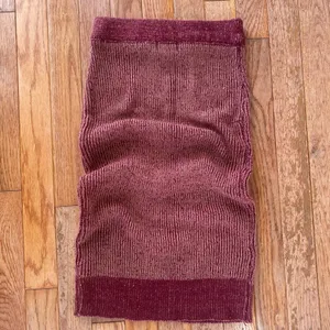 maroon burgundy red two toned knit skirt thumbnail 6