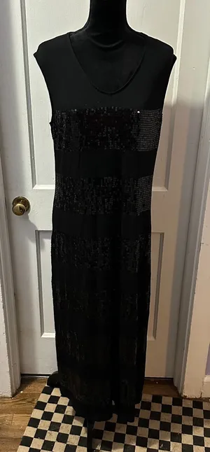 Tommy‎ Bahama Black Sequin Accented Dress in XL thumbnail 1