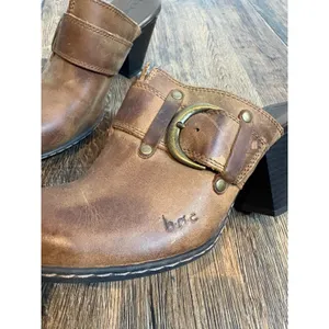 B.O.C. brown buckle clogs Size 7 thumbnail 4