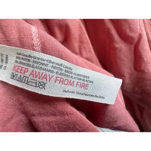 Intimately Free People Pink Long Sleeve Button Down Pajama Top Cropped Size XS thumbnail 4