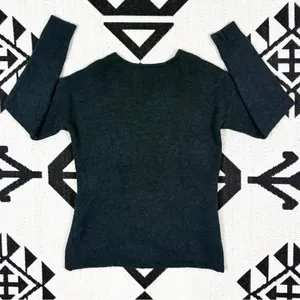 Babaton The Group Bandini Alpaca Wool Blend Wrap Sweater in Dark Green Small thumbnail 6