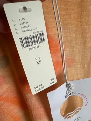Daily Practice by Anthropologie Printed Asymmetrical Ruffle-Hem Dress NWT XS thumbnail 5