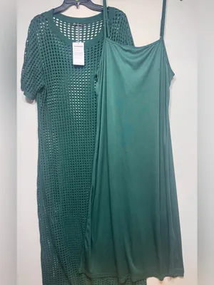 PRETTYGARDEN Eyelet Cover Up Dress Summer Vacation Resort Maxi Dress size XXL nw thumbnail 7