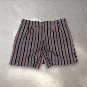ZARA Trafaluc Striped Micro Skort Women's XS Red Blue Mini Pockets Preppy Chic thumbnail 2