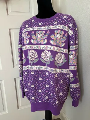 Vintage Scoop Teddy Bear Sweater thumbnail 2