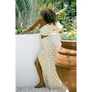 NEW‎ SABO Reverie Cutout Floral Dress Size Small Vacation Resortwear thumbnail 3