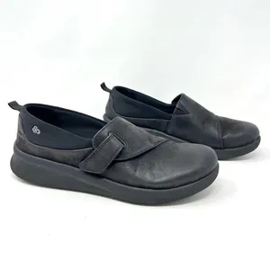 Clarks Cloudsteppers Black Sillian 2.0 Ease Adjustable Strap Slip On Shoes 7.5 thumbnail 2