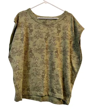 Aerie Womens Oversized Sleeveless Round Neck Cropped Pullover Sweatshirt Sz L thumbnail 1