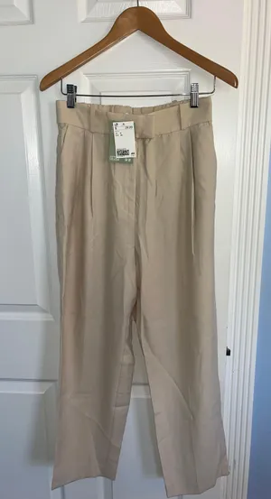 Linen Casual Work Pants thumbnail 2