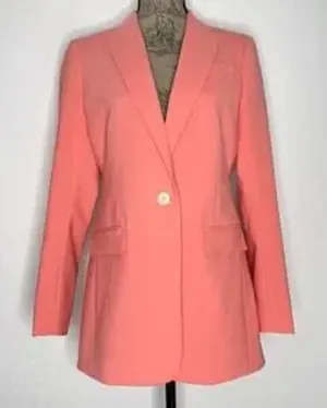 J. Crew Tollegno 1900 Italian Stretch Wool Long Parke Blazer #AJ897 Size 4 thumbnail 1